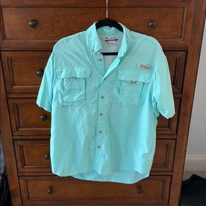 Columbia teal short-sleeve PFG